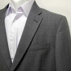 Tommy Hilfiger Dark Grey Wool Blend Blazer